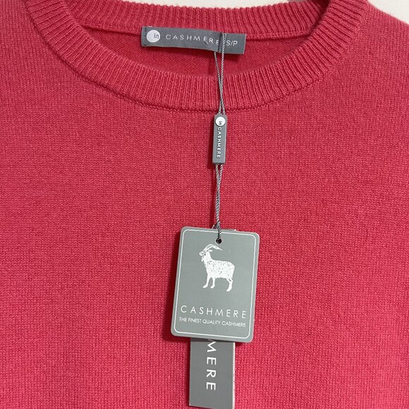 NEW! InCashmere 100% Cashmere Pink Pull over Sweater, Size S - Picture 13 of 16